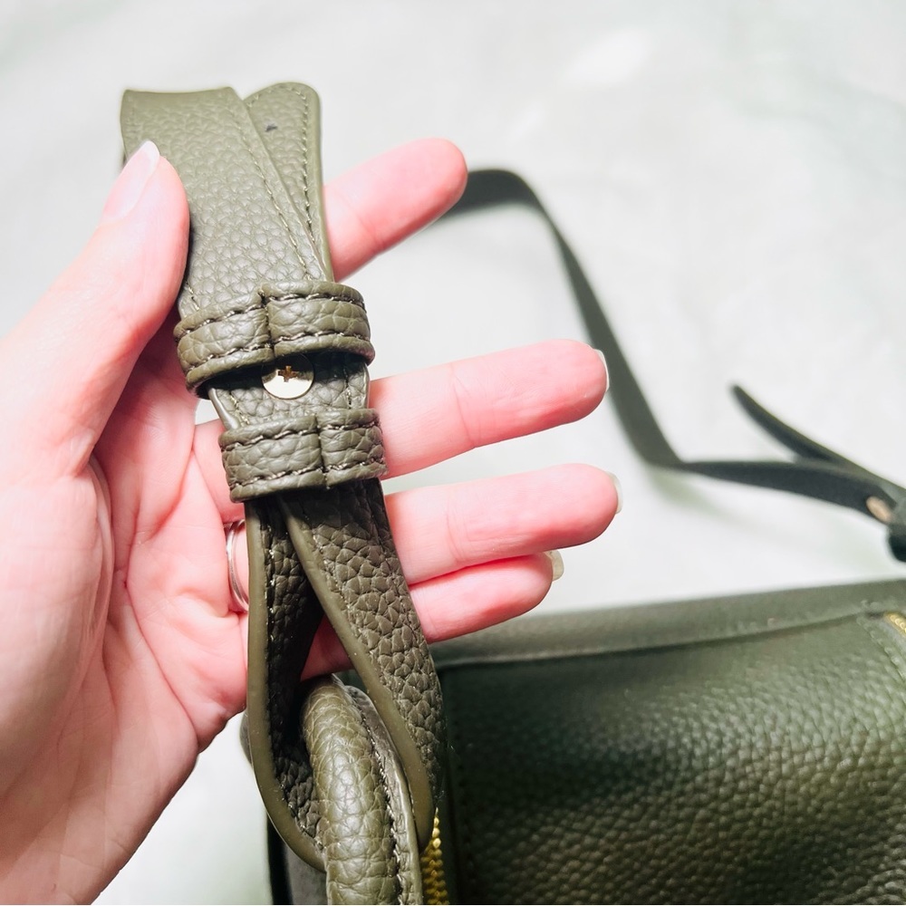 WOMEN Leather Handbag Lady Satchel Top Handle Shoulder Crossbody Bag Green - Picture 11 of 12